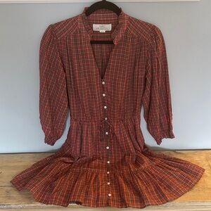 Trovata Red and Blue Plaid Shirt